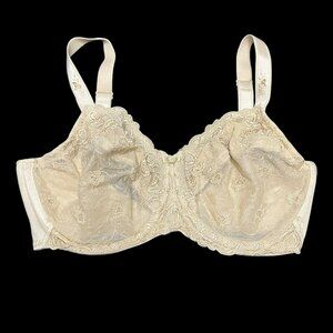 Wacoal Bra Renaissance Rose Underwire‎ Bra 85720 34DD Beige
